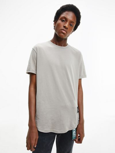Calvin Klein Ruhák HU829887 | Calvin Klein Organic Cotton Badge Férfi Póló Skin Color